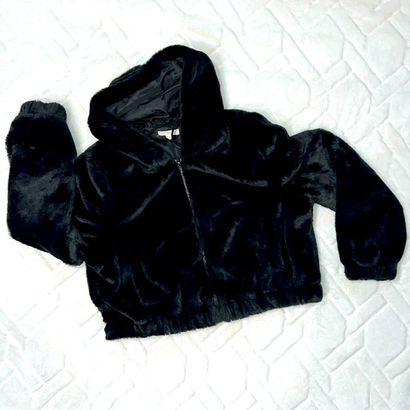 PACSUN LA HEARTS FAUX FUR HOODED JACKET - Picture 2 of 5